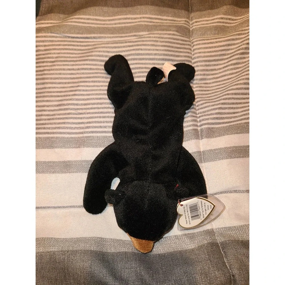 Ty Beanie Baby Collection Blackie The Bear Soft Stuffed Kids Plush Toy - Picture 2 of 4